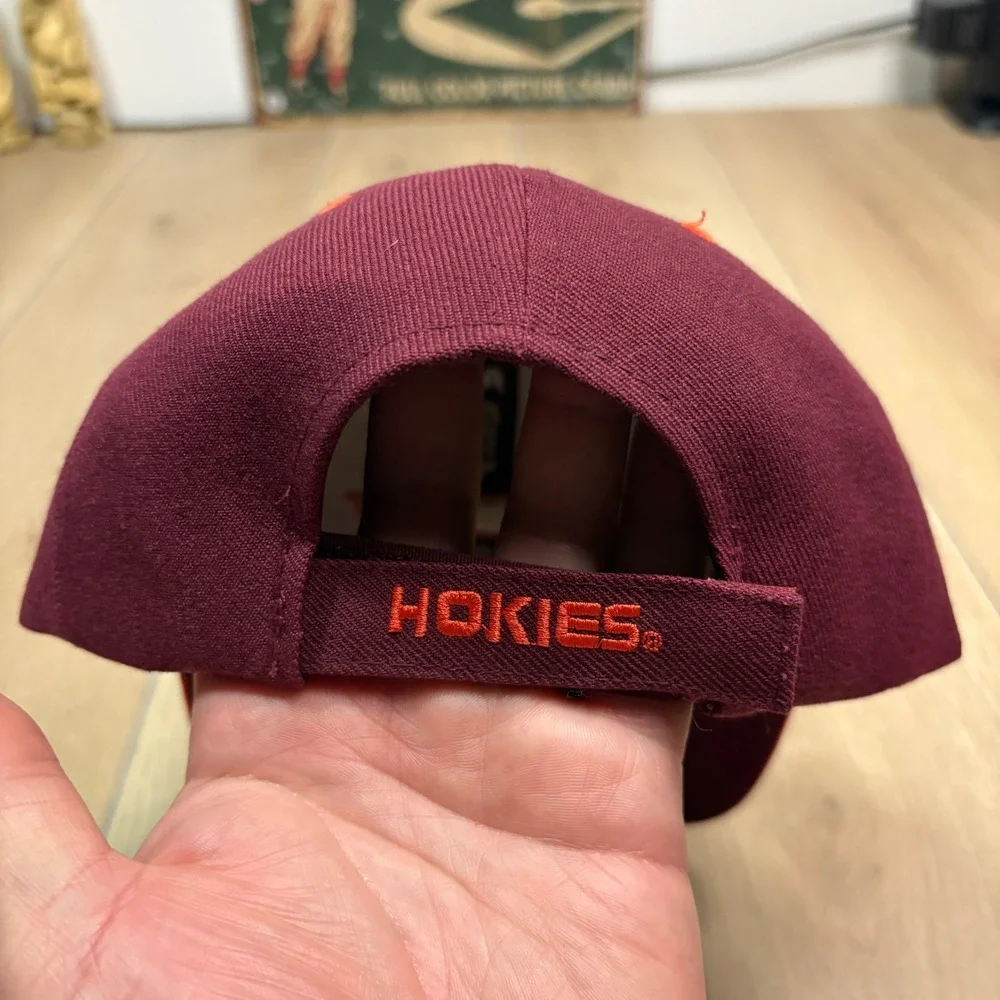 Colosseum Virginia Tech Hokies Youth Hat Maroon Orange Adjustable Baseball Cap
